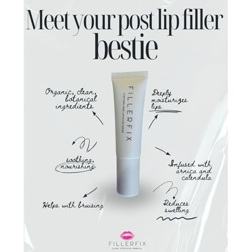 Organic Lip Filler Aftercare Serum with Cooling Ceramic Tip ? Arnica & Calendula for Relief After Lip Filler