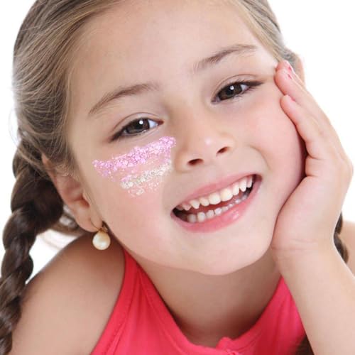 Body Glitter, Face Glitter, Hair Glitter,YGQQOY Holographic Concerts Festival Rave Chunky Glitter Gel, 12 Colors