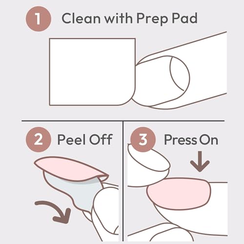 KISS imPRESS No Glue Mani 30 Pcs Press On Nails, Easy Apply, Hassel-Free Removal, Simple Peel & Press, Essential Tools Included, Prep Pad, 1 Manicure Stick, 1 Mini File (Magic U)