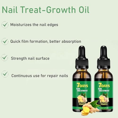 7 days Nail Treatment, 7 Days Ginger Nail Treatment, Multi-Purpose Nail Repair£¨2PCS)