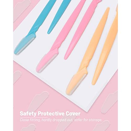 Eyebrow Razor for Women, 120 Pcs Dermaplaning Tool for Face Professional, Face Razor for Women Facial Hair Remover