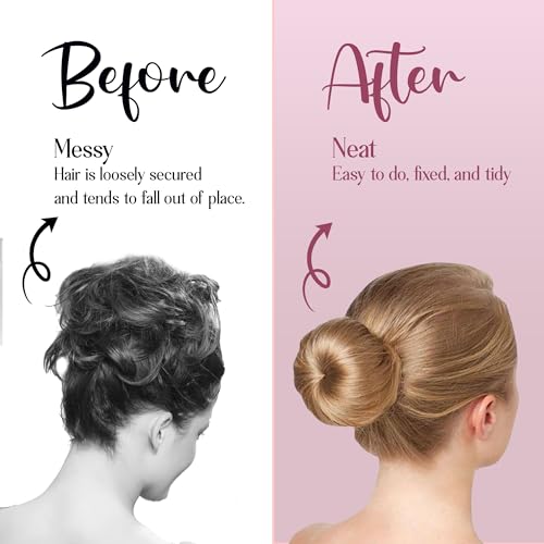 Women's Hair Bun Maker French Twist Hair Fold Wrap Snap by Andlane (1 Brown, 1 Light Brown)