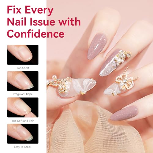 Makartt Almond Nail Tips: 500pcs Medium Pre-buffed Full Cover Clear Press on Nails 10 Sizes Soak Off Soft Gel Nail Tips Extension Professional Acrylic Fake Nails No Crease False Nail Salon DIY Art