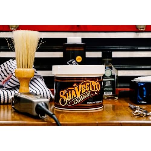 Suavecito Pomade For Men - Medium Hold Shine Water Based oz Pack Wax Like Flake All Day Hair Free Gel Hairstyles Easy To Wash Out