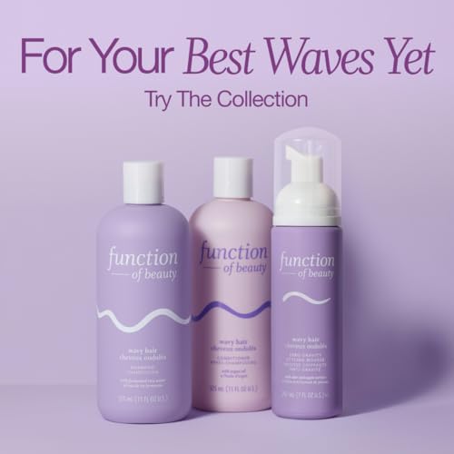 Function of Beauty Wavy Hair Shampoo & Conditioner XL Set - Sulfate-Free Shampoo & Conditioner Duo for Natural Wavy Texture - Lightweight, Anti-Frizz, Strengthening & Hydrating - Hair Care Products
