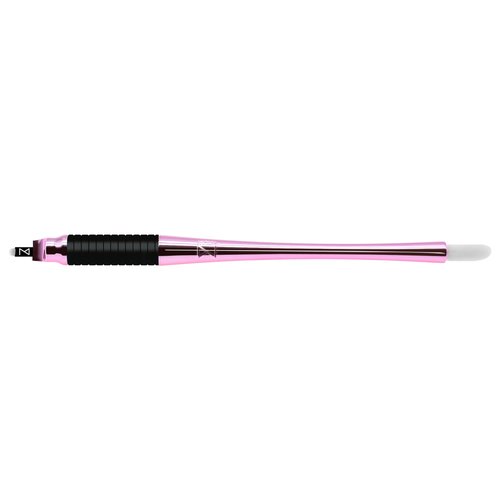 Mellie's Signature Microblading Eyebrow Pen (Pack of 10) - Disposable Microblading Pen with Sterilized Blade, Comfortable Rubber Grip and Pigment Sponge for Flawless Bro (U18 NANO .15mm, Neon)