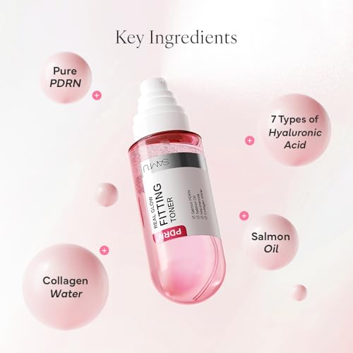 SAM'U Real Glow Fitting Toner ? PDRN Salmon DNA Facial Mist, Soothing & Hydrating Toner Spray with Collagen Water & 7 Hyaluronic Acid, Korean Skin Care, 5.05 fl. oz / 150 mL