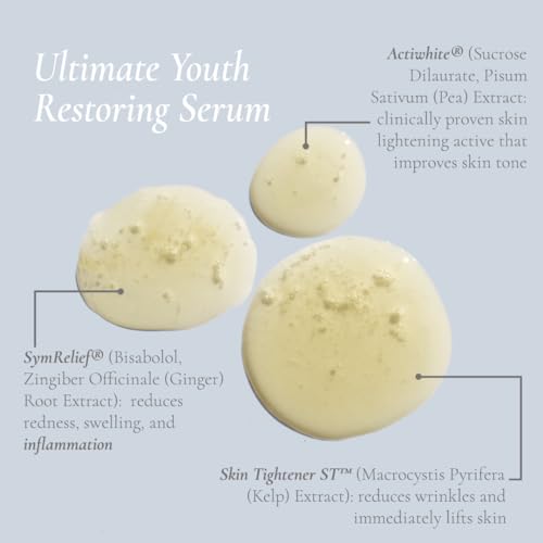 Glowbiotics Ultimate Youth Restoring Serum with Retinol, Probiotics, Vitamin C & Peptides ? 5?in?1 Firming, Brightening Anti?Aging Treatment for Face