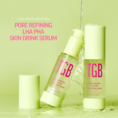 Pore Refining LHA PHA Skin Drink Serum ? Korean HA Serum for Face 1.01 fl oz | Exfoliating & Hydrating Treatment for Oily Skin, Enlarged Pores & Uneven Skin Texture
