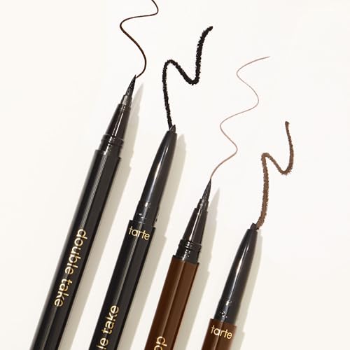 tarte double take eyeliner ? 2-in-1 Pencil Eyeliner for Bold All-Day Wear, Waterproof, Easy to Apply, Vegan, Cruelty-Free