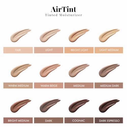 Jerome Alexander MagicMinerals AirTint Tinted Moisturizer AirBrush Spray Light | Tinted Moisturizer Spray with Anti-Aging Ingredients | Fair |2PC