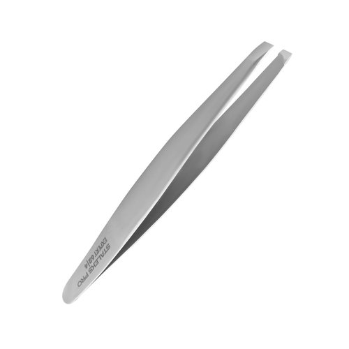 STALEKS PRO Expert 62 Type 4 Professional Eyebrow Tweezers – Narrow Beveled Stainless Steel for Fine Brows & Small Hands