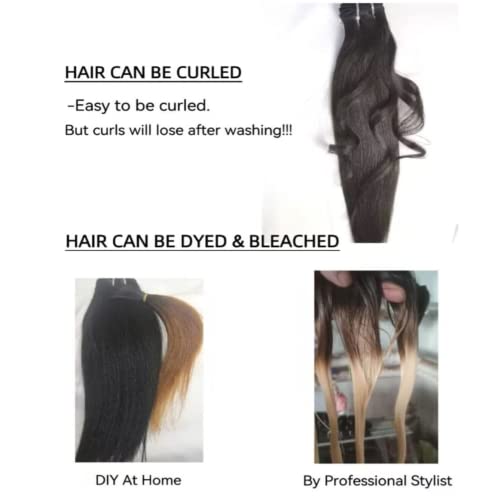 Last 5 Years Raw Light Yaki Relaxed Human Hair 2 Bundles Natural Coarse Yaki Kinky Straight One Donor Virgin Hair Weave For Black Women (12" 14")