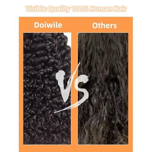 Shaggy Haircuts Curly Human Hair Wig with Bangs 4x4 HD Lace Closure Wig with Bangs Human Hair Wear and Go Glueless Wigs for Black Women (Black,26inch)