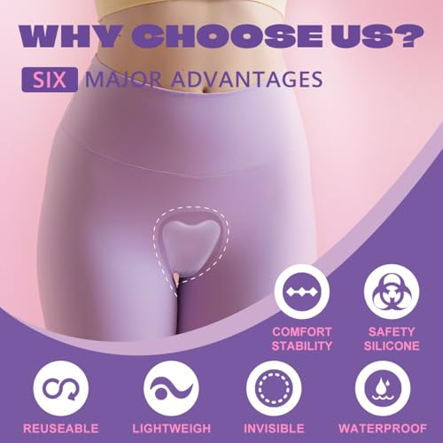 camel toe concealer£¬Seamless Camel Toe Hider, Reusable Anti Camel Toe Sprong Insert, No Camel Toe Underwear Guard (5, Small)