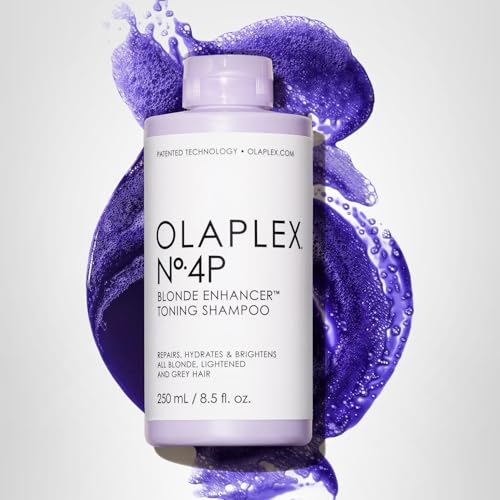Olaplex No. 4P Blonde Enhancer Purple Toning Shampoo, Repairs, Hydrates, & Brightens All Blonde, Lightened, & Grey Hair, 8.5 fl oz