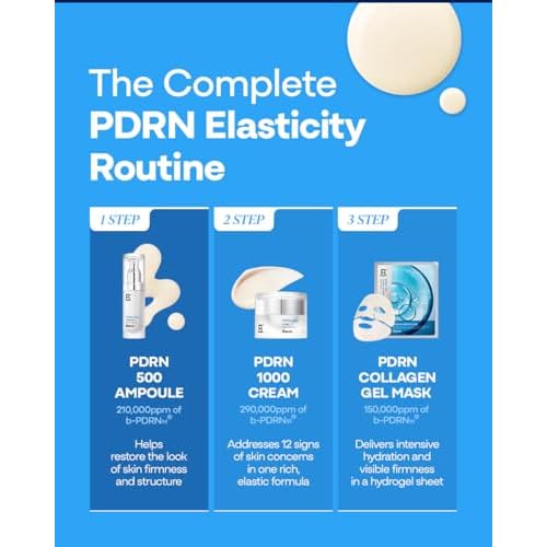 PDRN 500 Ampoule ? Firming & Hydrating Serum with PDRN, Peptides, Collagen & Hyaluronic Acid | Korean Skincare for Sensitive Skin | Fragrance-Free | 1.01 fl oz