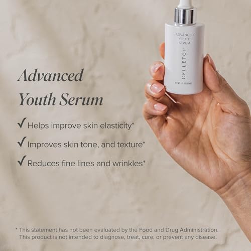 Isagenix Celletoi¢ç Advanced Youth Serum - Firming, Correcting, Dermatologist Tested - Cruelty Free, Vegan - Helps Improve Skin Elasticity - Reduces Fine Lines and Wrinkles - 1.0 fl oz