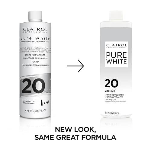 Clairol Professional Pure White 20 Volume Hair Developers for Lightening & Gray Coverage