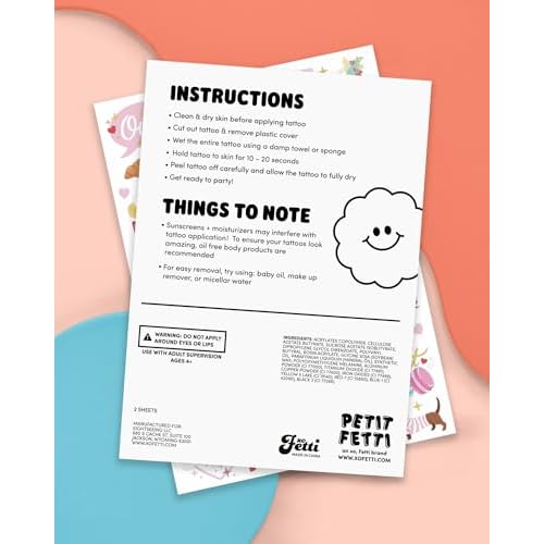 xo, Fetti Paris Themed Party Temporary Tattoos - 61 Foil Styles | Parisian Birthday Decorations, Ooh La La Party Accessory, Eiffel Tower Theme Favor, Cute Macaron Gift + Pink Baby Shower Supplies