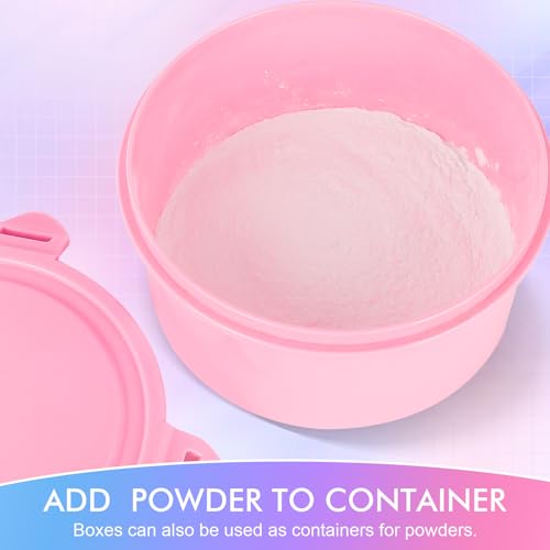 WSYUB Powder Puff, 6" Body Powder Puff, Powder Puff for Body, Body Powder Puffs and Container, Fluffy Soft Large,Pink