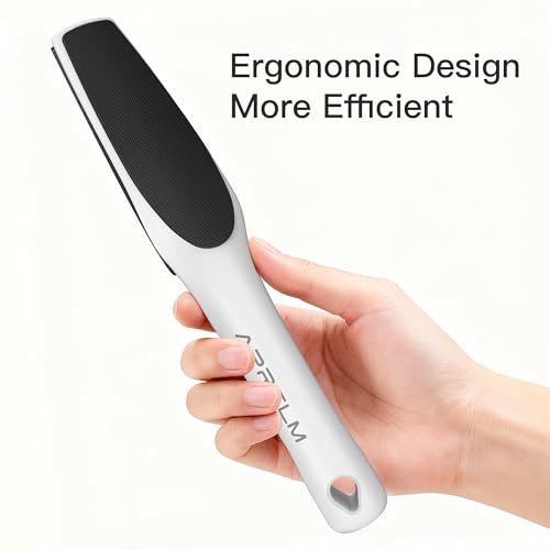 3-Sided Glass Foot Callus Remover, Professional 3-in-1(Coarse, Medium, Fine) Foot File, Pedicure Tools for Feet Hard Skin Smooth Polishing (White)