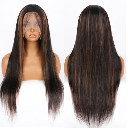 Highlight Ombre Lace Front Wig Human Hair 180 density 30 inch straight wigs human hair 13x4 lace front wigs human hair wigs for black women