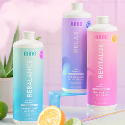 MineTan Professional Spray Solution | Tanning Treatments Collection - Airbrushed Finish, Streak Free Tan Results, Vegan Friendly, PETA-Approved