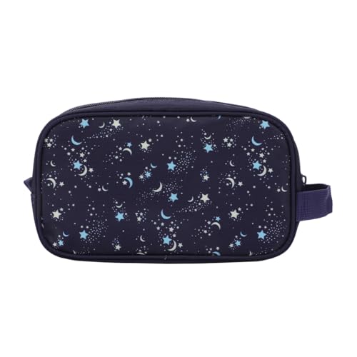 Bioworld Night Sky Dual Compartment Navy Toiletry Cosmetic Kit