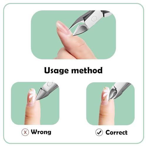 Fine Edge Cuticle Trimmer & Nippers, Scissor, Nail Clippers Silicone Handle Carbon Steel Nail Tools for Precise Removal, Durable Washable Cuticle Cutter & Remover (Rose-Color 1PC)