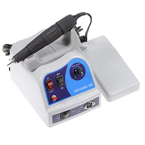 NSKI Lab Equipment Carbon Brush 45000RPM SHIYANG-N8 Micromotor Nail Drill Machine Foot Fedal Control (with H37LN)
