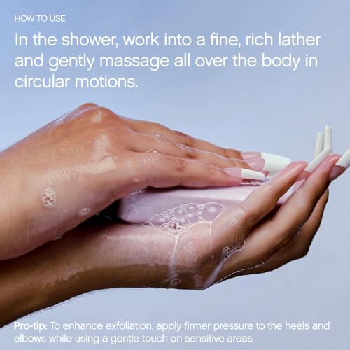Slather Exfoliating & Smoothing Bar (2 Pack) ? Retinol Body Bar for KP, Dry & Textured Skin ? Hydrating, Smoothing, Gentle Exfoliation ? Safe for Sensitive Skin ? Light Lavender Scent