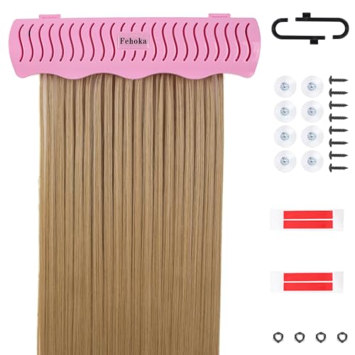 Hair Extension Holder holder for Washing,Styling, Packing and Storing,Hair Extension Holder holder for salons,bathrooms, beauty shops, cloakrooms.4 quick&easy Installation Modes With Tool.