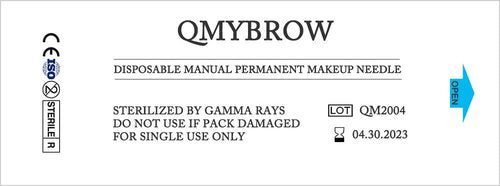 Microblading 14 Pins 0.18mm Thin Needle 100pcs Permanent Makeup Eyebrow Tattoo Needle - QMYBROW