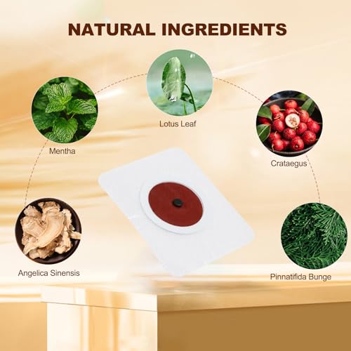 Belly Patch, Natural Belly Sticker for Women and Men, Abdomen Belly Button Pads Navel Sticker Breathable Patches, Comfortable and Easy to Use, 30 PCS