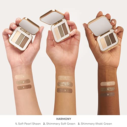 jane iredale PurePressed Eye Shadow Triple, Highly Pigmented Mineral Based Eye Color, Long Lasting & Crease Resistant Formula, Safe for Sensitive Eyes
