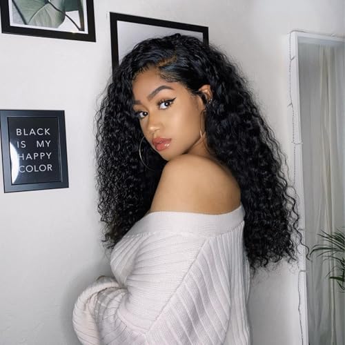 Water Wave Human Hair Bundles Curly Bundles 20 22 24 Inch, Natural Black Wet And Wavy Sew In Weave, Soft & Shed-free 12A 100% Brazilian Virgin Remy Hair 3 Bundles