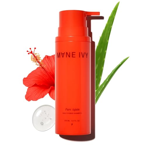 Pure Pain Daily Hybrid Shampoo - Sulfate-Free Deep Cleanse & Nourish - Aloe & Hibiscus Scalp Soother - Baobab Protein Strength - All Hair Types
