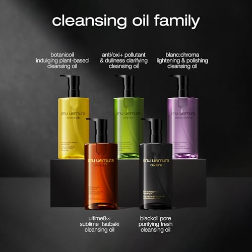shu uemura Ultime8 Sublime Tsubaki Cleansing Oil, Gentle Makeup Remover and Facial Cleanser for All Skin Types, 15.2 Fl. Oz.