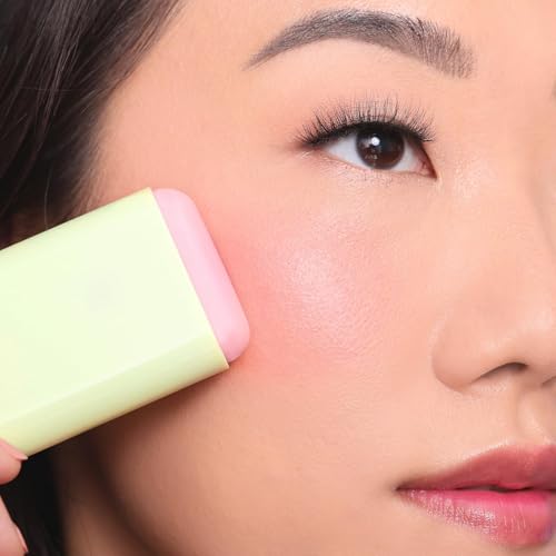 Pixi On-the-Glow Blush - CheekTone, pH Reactive Hydrating Tinted Moisture Blush Stick with Ginseng, Aloe Vera & Fruit Extracts, For Cheeks & Lips, 19g / 0.6oz, Paraben-Free