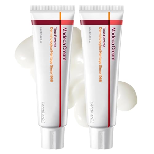 CENTELLIAN 24 Madeca Cream Time Reverse (Season7) (Time reverse (2ea), 1.69fl oz, Pack of 2) Advanced Fast-Absorbing & Nourishing Cream, Hydrates, Reduces Wrinkles, Korean Skin Care, Centella Asiatica