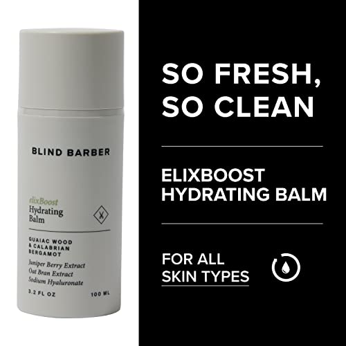 Blind Barber Regimen Skin Care Set - Face Scrub, Under Eye Cream, Supercharged Face Toner, Rice Bran Facial Cleanser & Hydrating Balm - 5 Mens Skin Care Products for Daily Use - (5 Count)