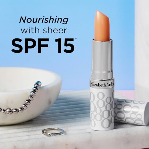Elizabeth Arden Eight Hour Cream Lip Protectant Stick, SPF 15 Sunscreen Balm, Moisturizer for Dry, Cracked Lips with Shea Butter, Coconut Oil & Vitamin E, 0.13 oz