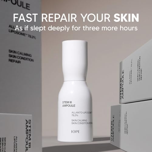 IOPE STEM III Face Serum | Anti-aging Facial Ampoule with Liposome & Niacinamide, Dermatologically Tested for Daily Hydrating and Firming, Fine Lines Wrinkle Care, Korean Skincare, 1.69 Fl Oz