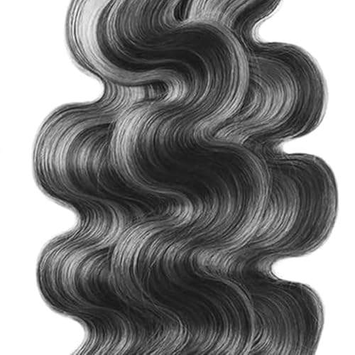 Highlight Grey Human Hair Bundles Body Wave 12 14 16 Inch P1B/Grey Bundles Human Hair 3 Bundle 300g Total Unprocessed Brazilian Virgin Hair for Black Women