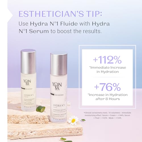 YON-KA AGE DEFENSE HYDRA NO. 1 FLUIDE Hydratante, Reparatrice Fluid (1.7 Ounce / 50 Milliliter) - Non-Greasy Hydrating Fluid Designed For Oily Skin Types