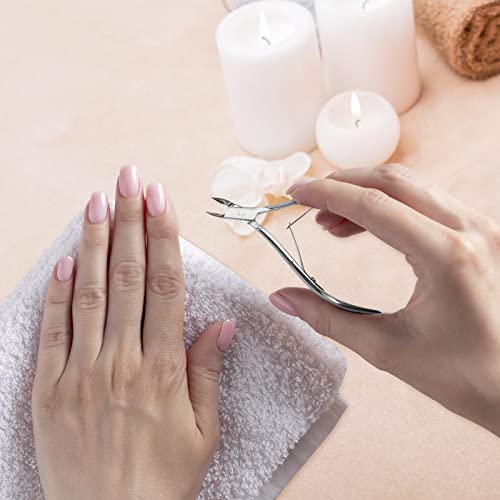 Cuticle Trimmer Cuticle Nippers,Professional Stainless Steel Cuticle Cutter Cuticle Clippers Cuticle Remover,Pedicure Manicure Tools for Fingernails and Toenails(Silver)