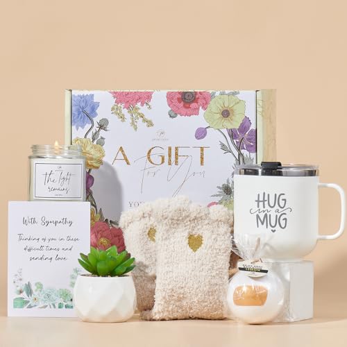 Sympathy Gift Baskets Sympathy Gifts for Loss of Loved One Dad Mom Husband Sister Friend Bereavement Gifts Condolences Gift Basket for Loss Grief Gifts Grieving Gifts Sorry for Your Loss Gifts