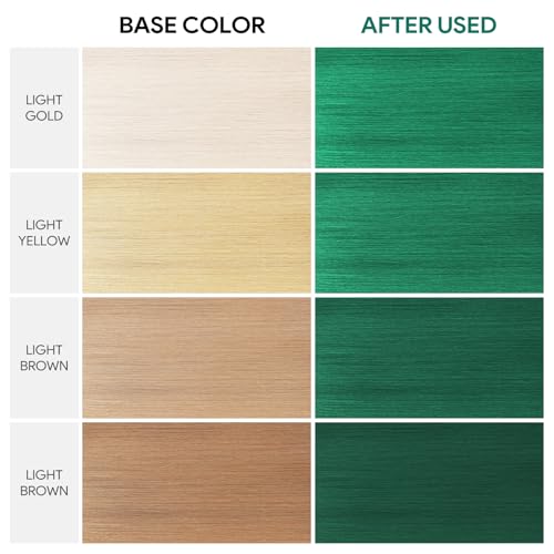 Color Depositing Conditioner, Semi Permanent Hair Color - In-Shower, Temporary Hair Color, Free of Damaging Chemicals, 7 Fl Oz, Green