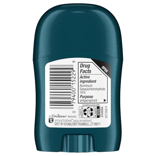 Degree Men¡¯s Travel Deodorant 3-Pack ? 72H Body Heat Activated Mini Antiperspirant Stick, 0.5 Oz Ea